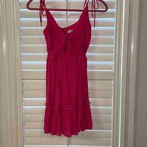 hot pink sundress